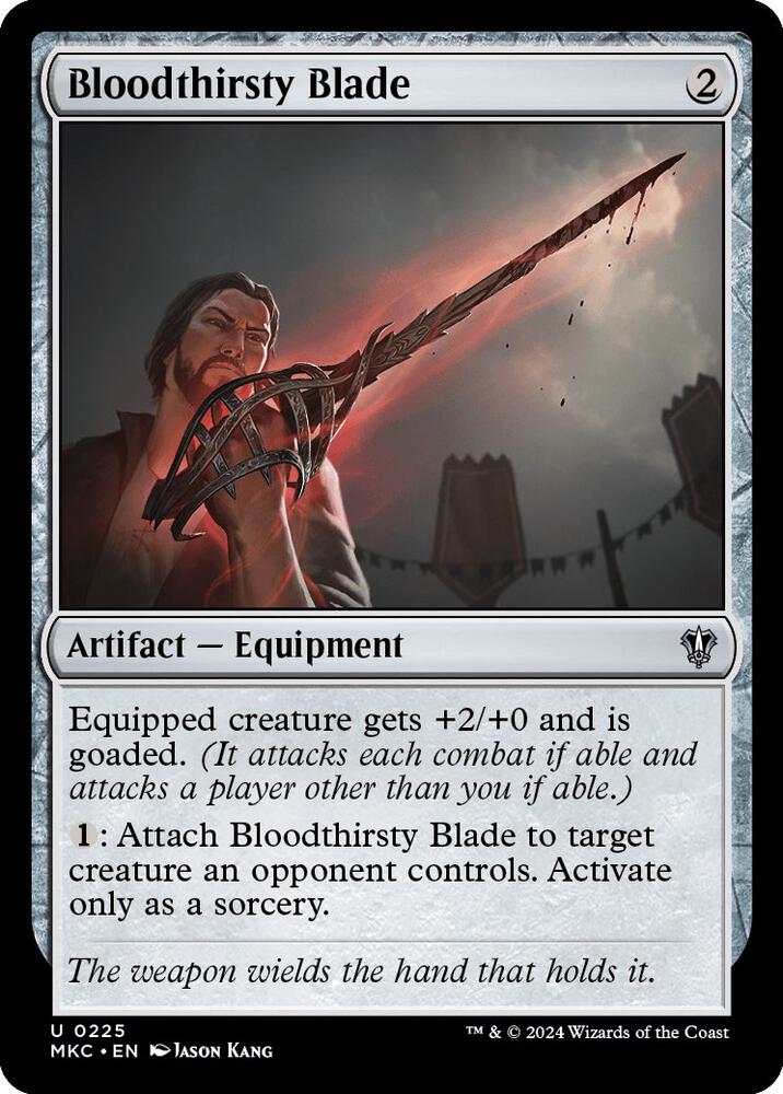 Bloodthirsty Blade 225 card from Commander: Murders at Karlov Manor