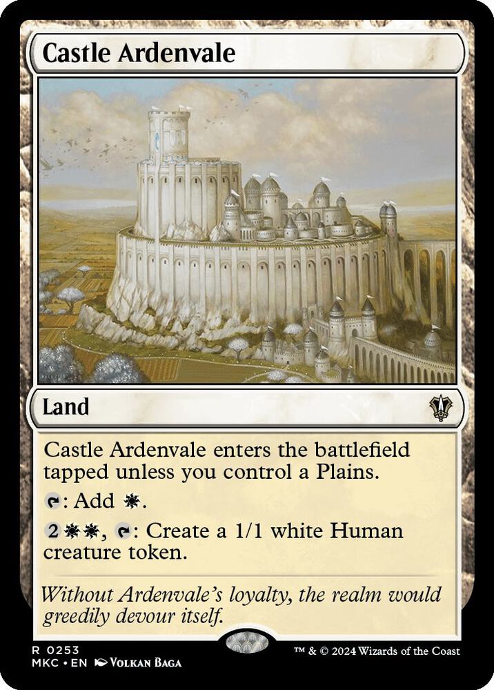 Castle Ardenvale 253 card from Commander: Murders at Karlov Manor