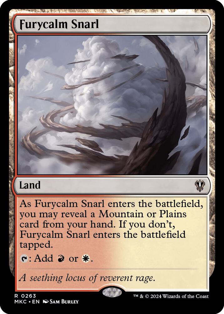 Furycalm Snarl 263 card from Commander: Murders at Karlov Manor