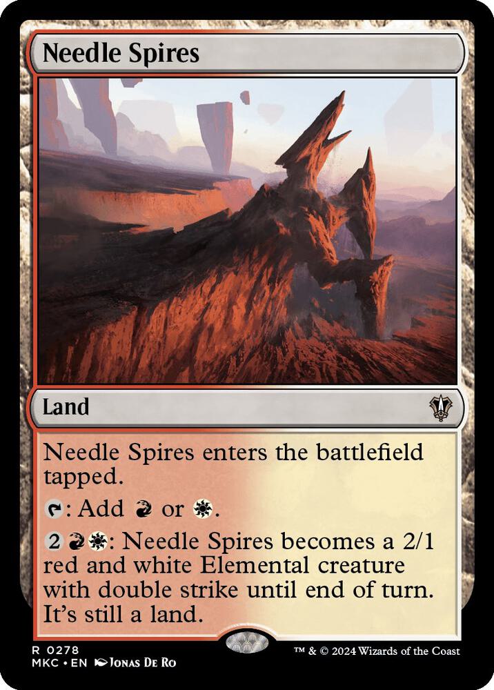 Needle Spires 278 card from Commander: Murders at Karlov Manor