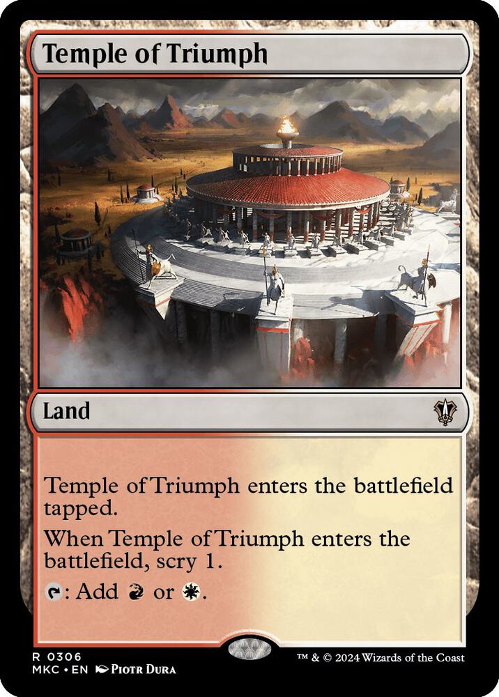 Temple of Triumph 306 card from Commander: Murders at Karlov Manor