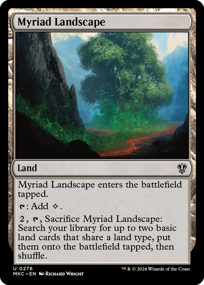 Myriad Landscape 276 card from Commander: Murders at Karlov Manor