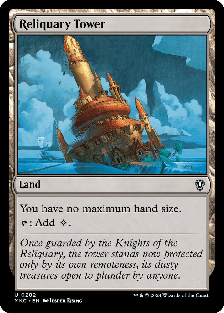 Reliquary Tower 282 card from Commander: Murders at Karlov Manor
