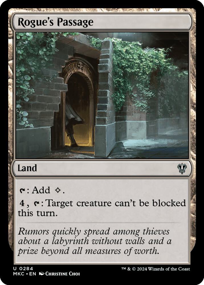 Rogue's Passage 284 card from Commander: Murders at Karlov Manor