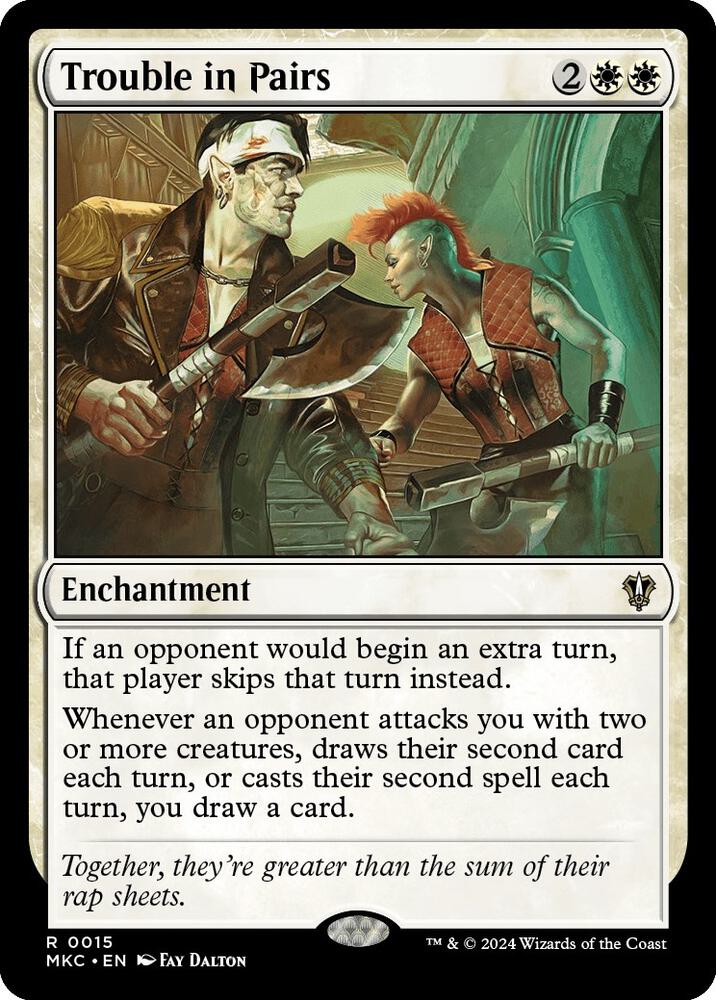 Trouble in Pairs 15 card from Commander: Murders at Karlov Manor