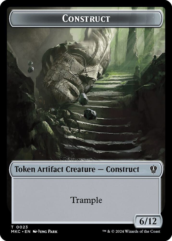 Construct // Soldier Double-Sided Token 23 // 3 card from Commander: Murders at Karlov Manor