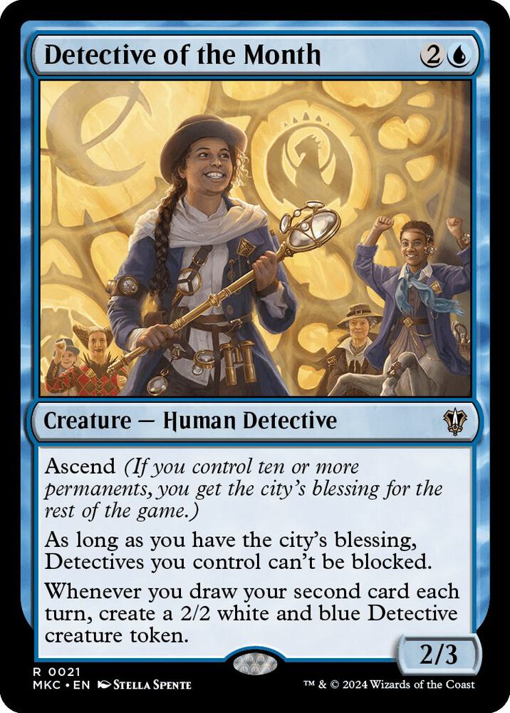 Detective of the Month 21 card from Commander: Murders at Karlov Manor