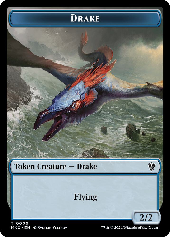 Drake // Cat Double-Sided Token 6 // 15 card from Commander: Murders at Karlov Manor