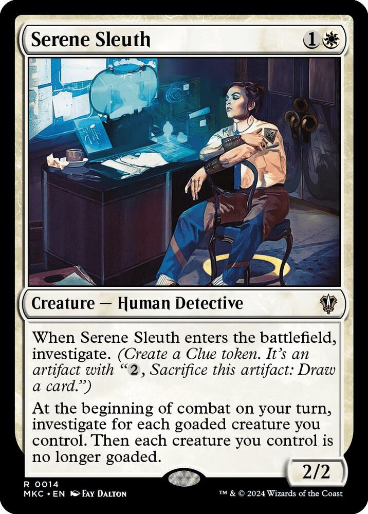 Serene Sleuth 14 card from Commander: Murders at Karlov Manor