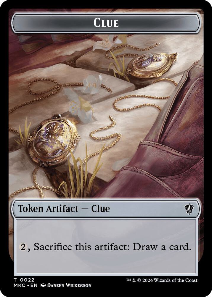 Clue // Insect Double-Sided Token 22 // 17 card from Commander: Murders at Karlov Manor