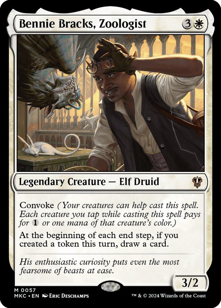 Bennie Bracks, Zoologist 57 card from Commander: Murders at Karlov Manor