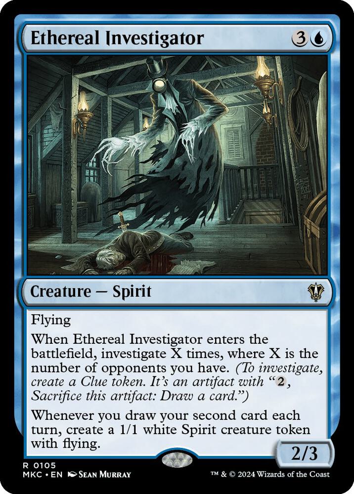 Ethereal Investigator 105 card from Commander: Murders at Karlov Manor