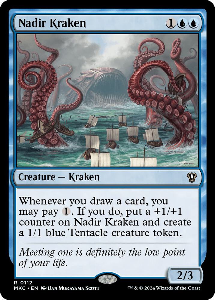 Nadir Kraken 112 card from Commander: Murders at Karlov Manor