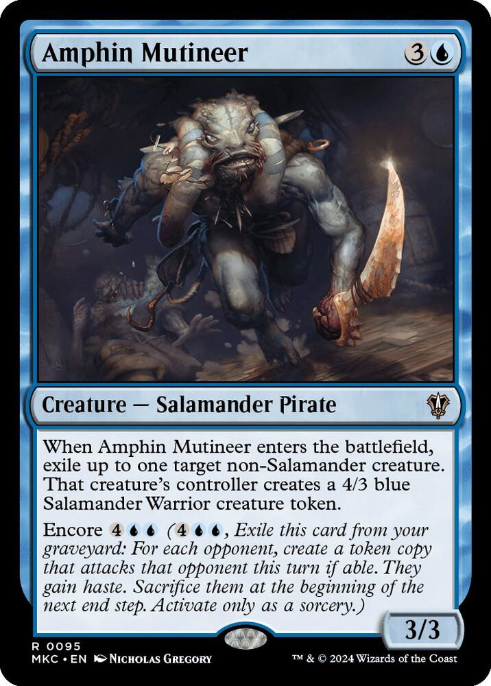 Amphin Mutineer 95 card from Commander: Murders at Karlov Manor