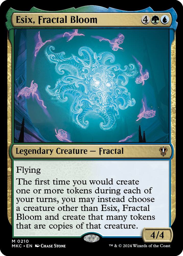 Esix, Fractal Bloom 210 card from Commander: Murders at Karlov Manor