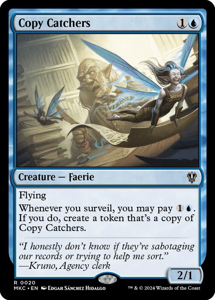 Copy Catchers 20 card from Commander: Murders at Karlov Manor