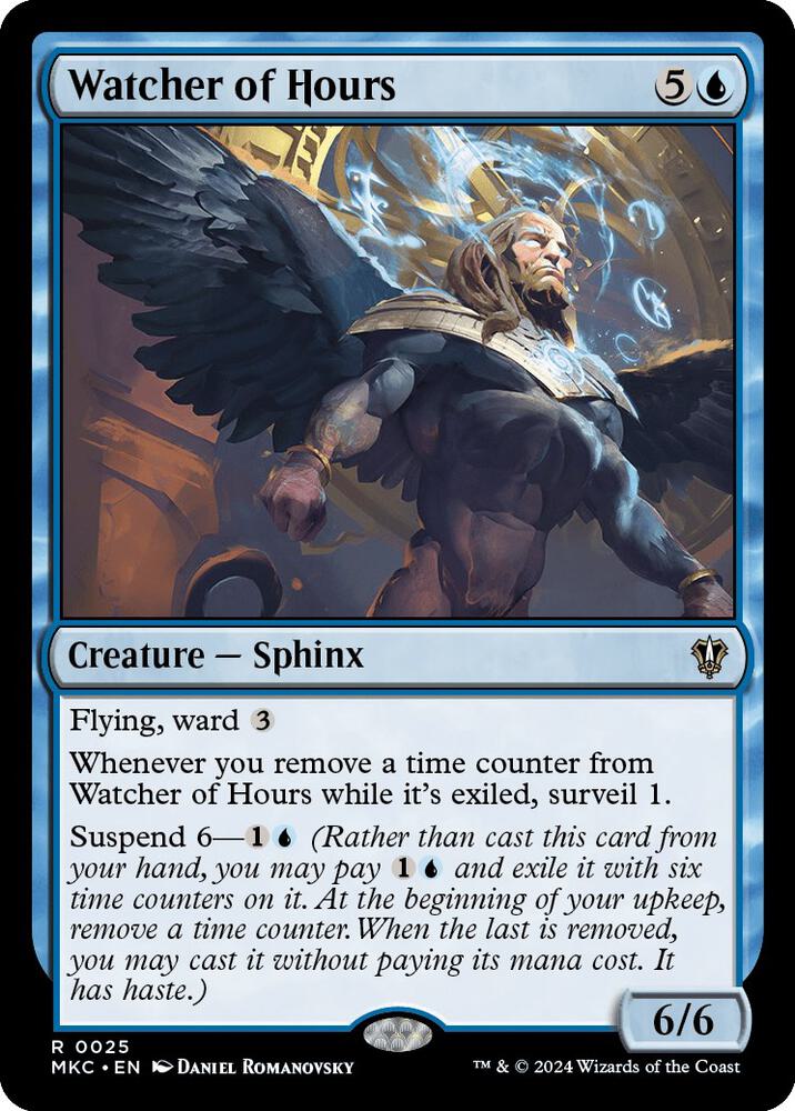 Watcher of Hours 25 card from Commander: Murders at Karlov Manor