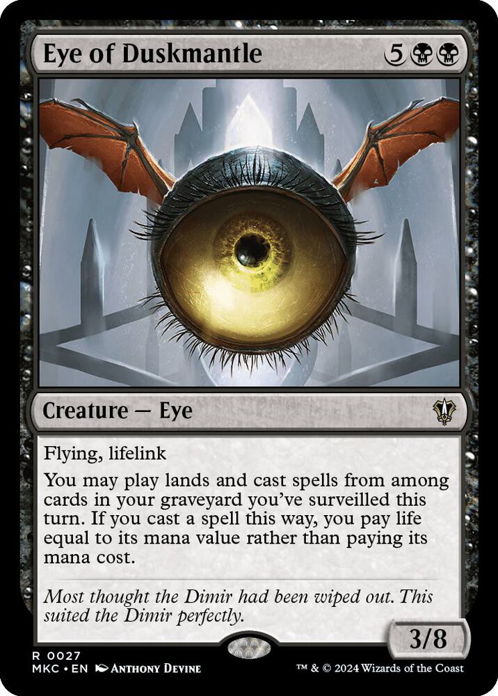 Eye of Duskmantle 27 card from Commander: Murders at Karlov Manor