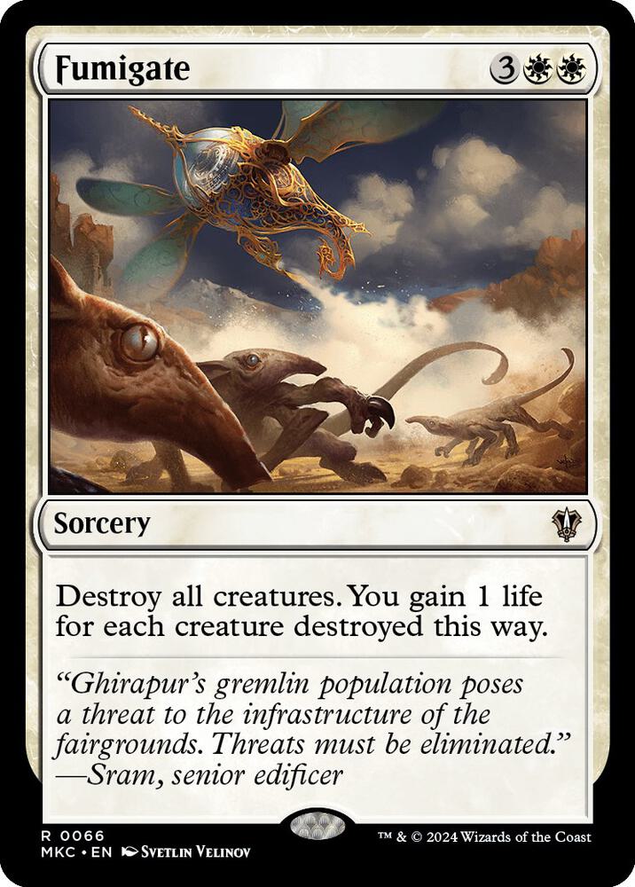 Fumigate 66 card from Commander: Murders at Karlov Manor