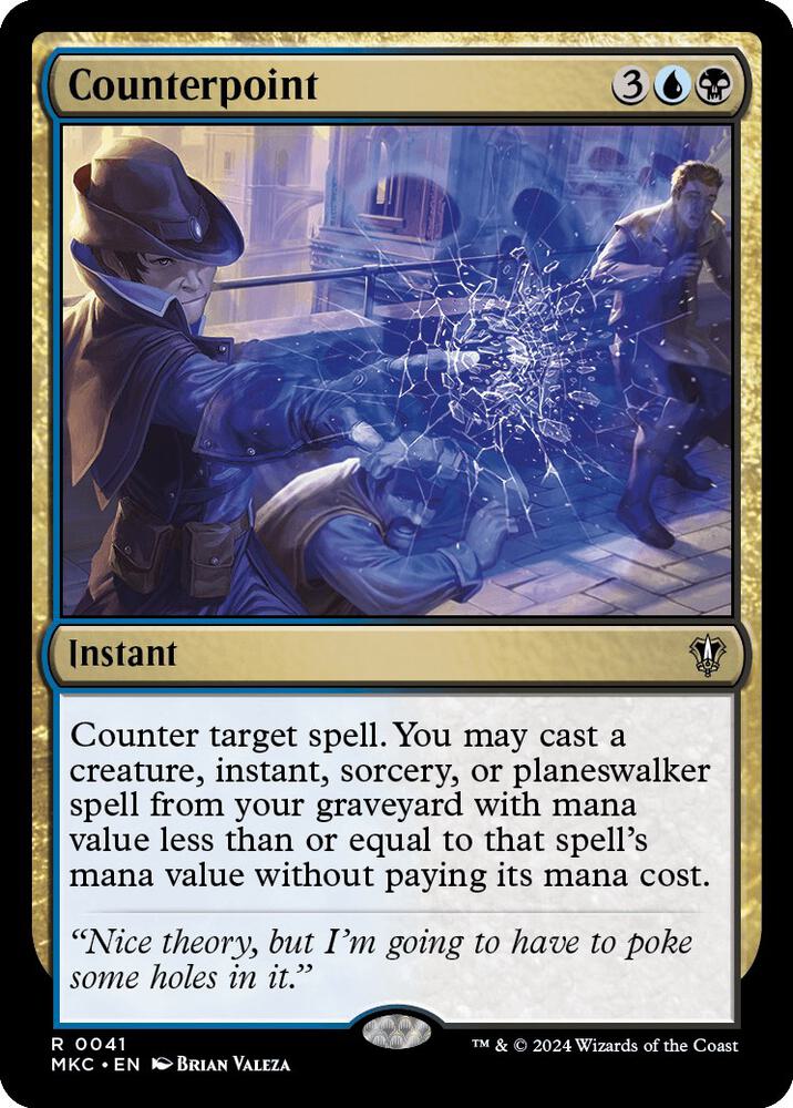 Counterpoint 41 card from Commander: Murders at Karlov Manor