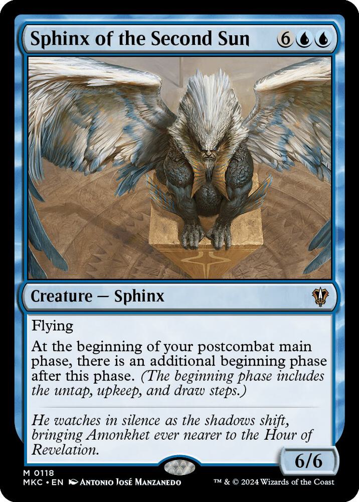 Sphinx of the Second Sun 118 card from Commander: Murders at Karlov Manor
