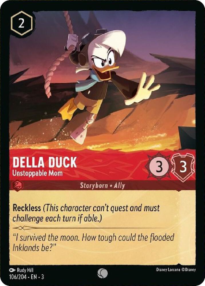Della Duck - Unstoppable Mom 106/204 card from Into the Inklands