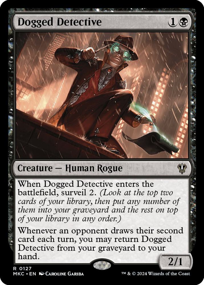 Dogged Detective 127 card from Commander: Murders at Karlov Manor