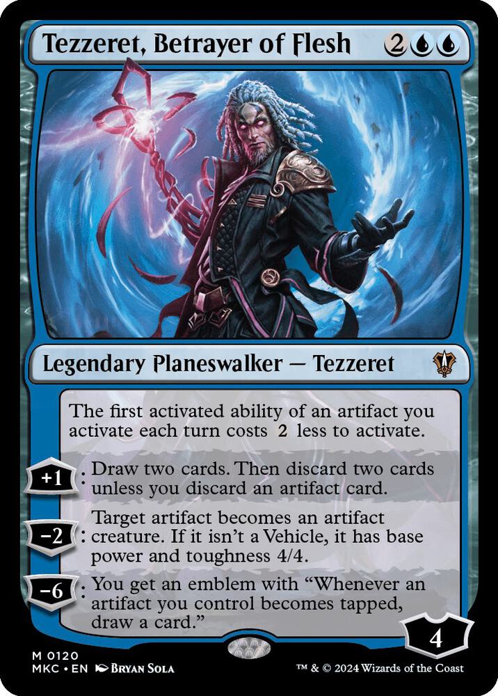 Tezzeret, Betrayer of Flesh 120 card from Commander: Murders at Karlov Manor