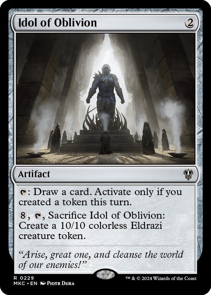 Idol of Oblivion 229 card from Commander: Murders at Karlov Manor