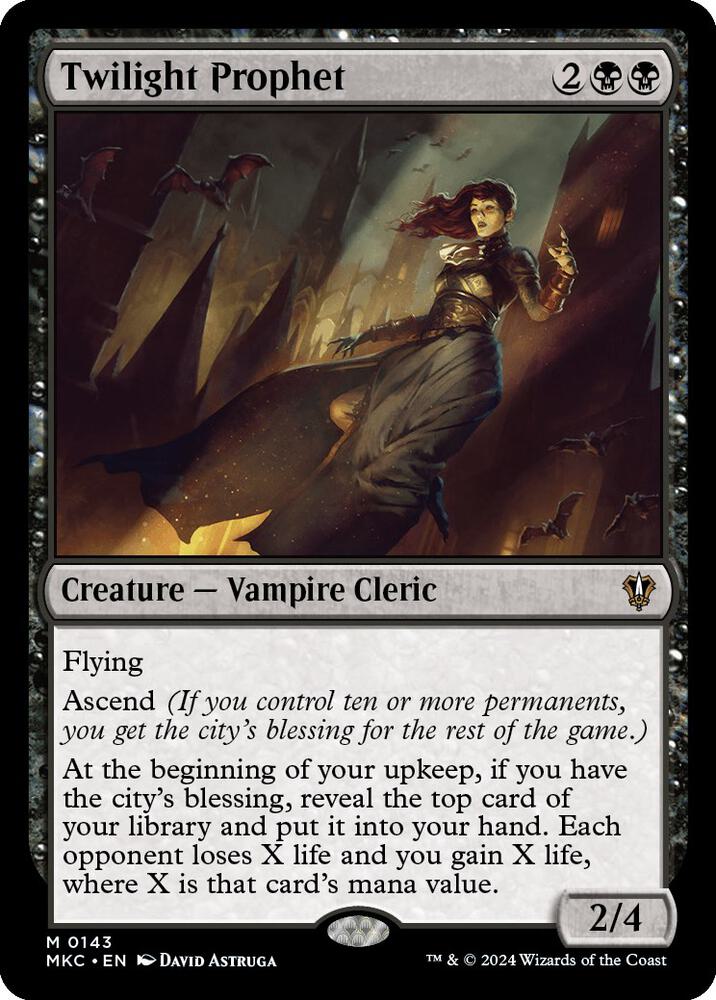 Twilight Prophet 143 card from Commander: Murders at Karlov Manor