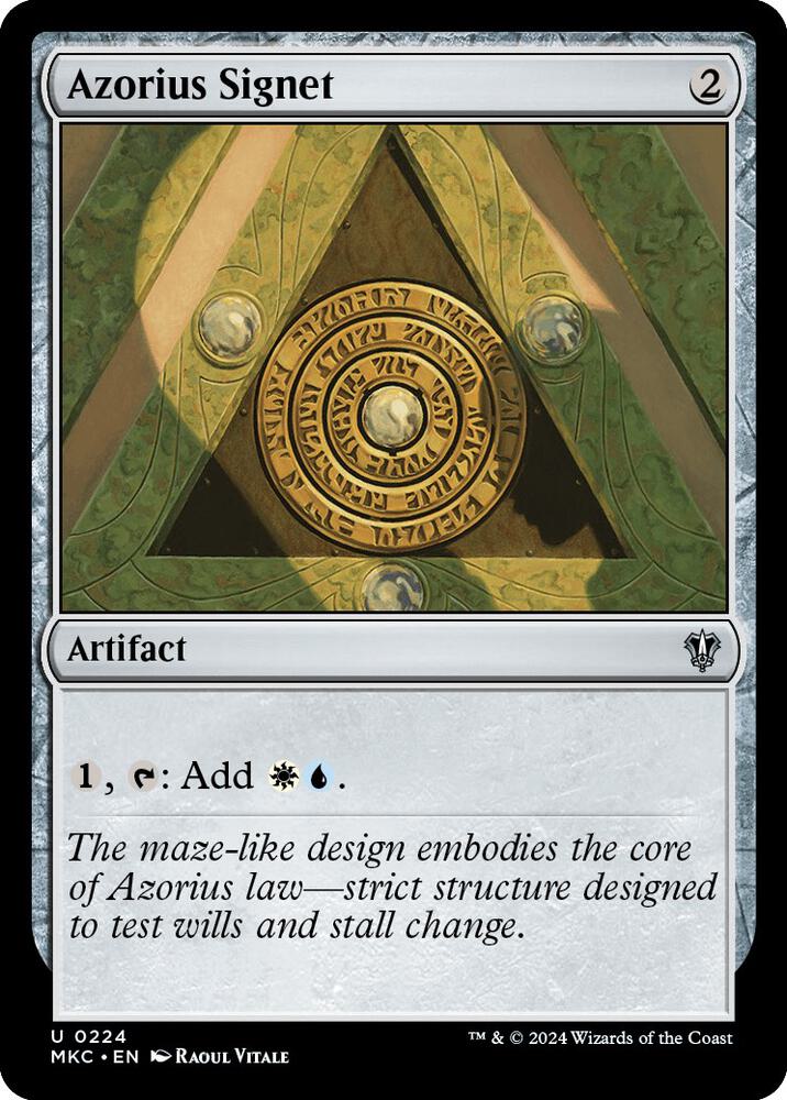 Azorius Signet 224 card from Commander: Murders at Karlov Manor