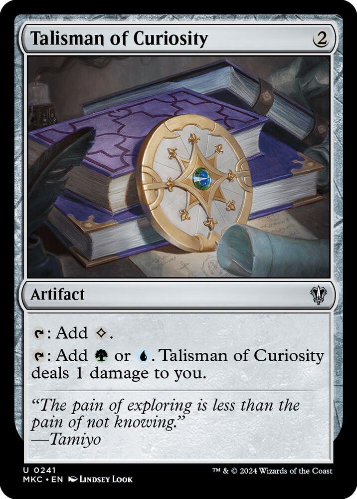 Talisman of Curiosity 241 card from Commander: Murders at Karlov Manor