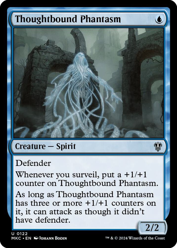 Thoughtbound Phantasm 122 card from Commander: Murders at Karlov Manor