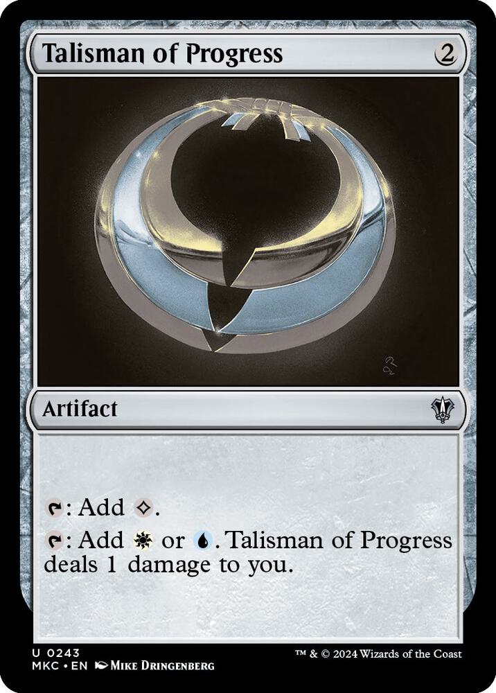 Talisman of Progress 243 card from Commander: Murders at Karlov Manor