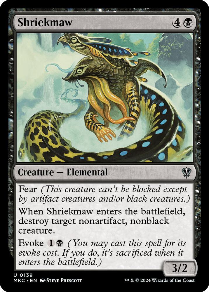 Shriekmaw 139 card from Commander: Murders at Karlov Manor