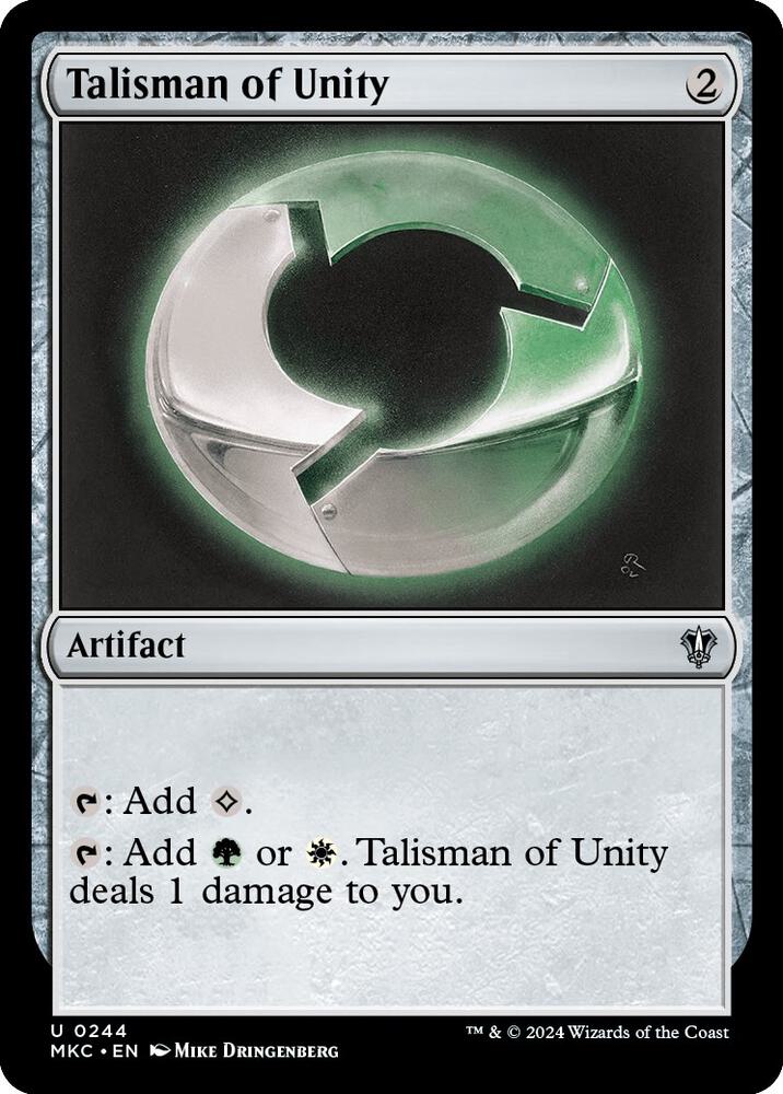 Talisman of Unity 244 card from Commander: Murders at Karlov Manor