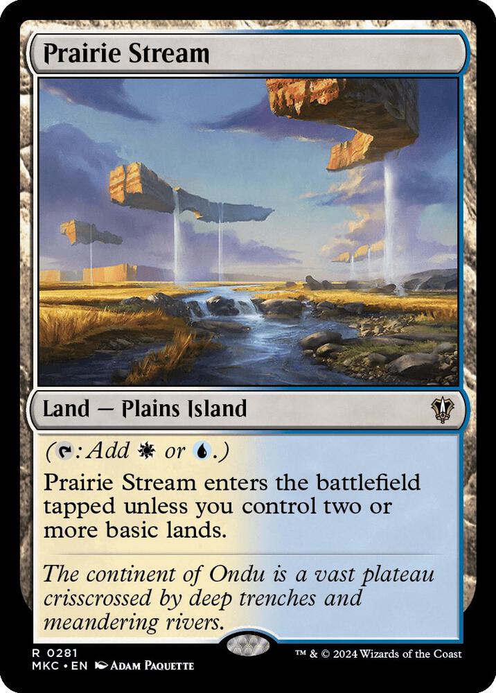 Prairie Stream 281 card from Commander: Murders at Karlov Manor