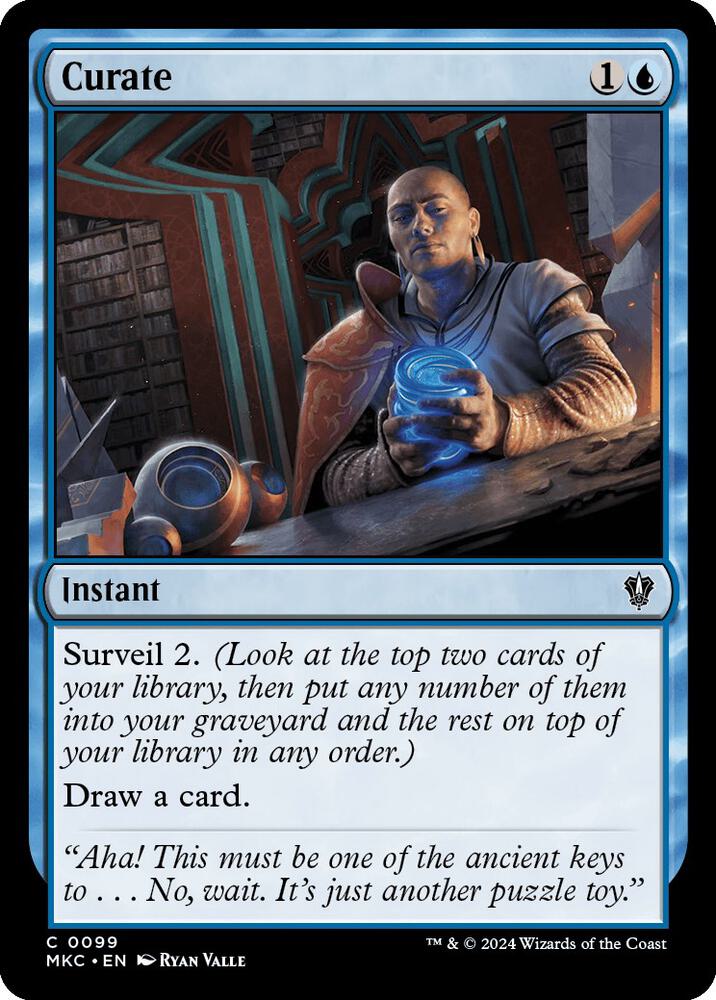Curate 99 card from Commander: Murders at Karlov Manor