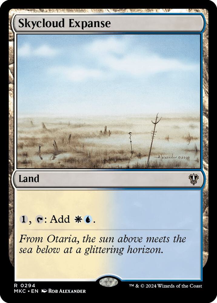 Skycloud Expanse 294 card from Commander: Murders at Karlov Manor
