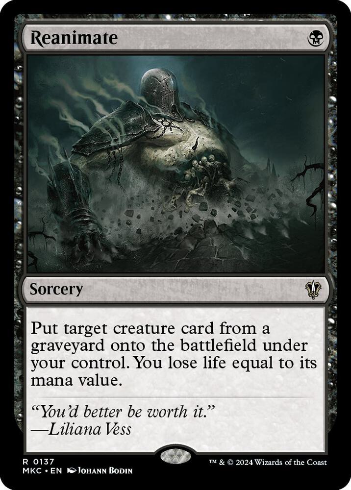 Reanimate 137 card from Commander: Murders at Karlov Manor