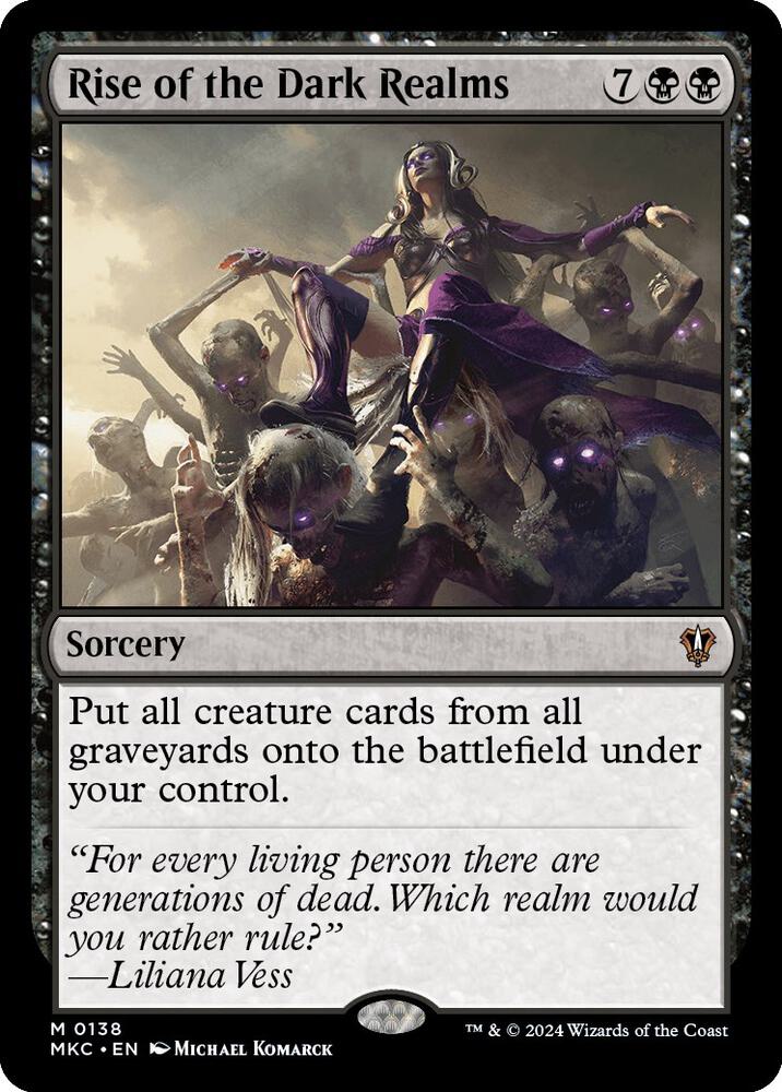 Rise of the Dark Realms 138 card from Commander: Murders at Karlov Manor