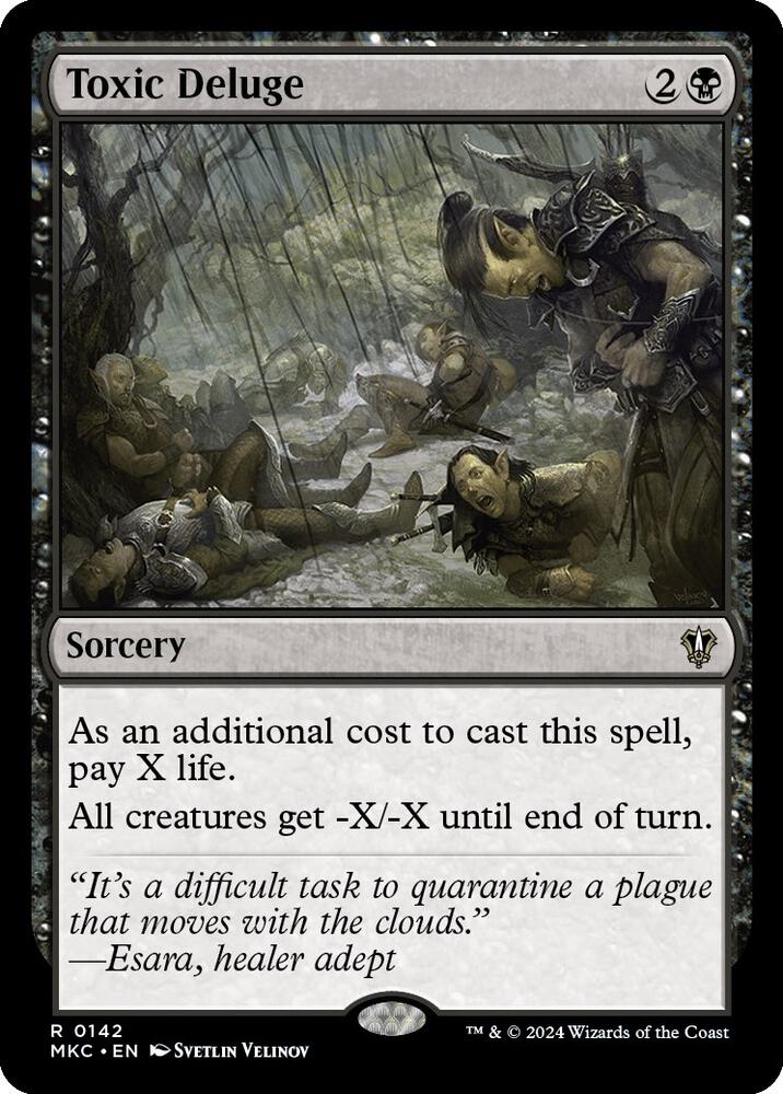 Toxic Deluge 142 card from Commander: Murders at Karlov Manor