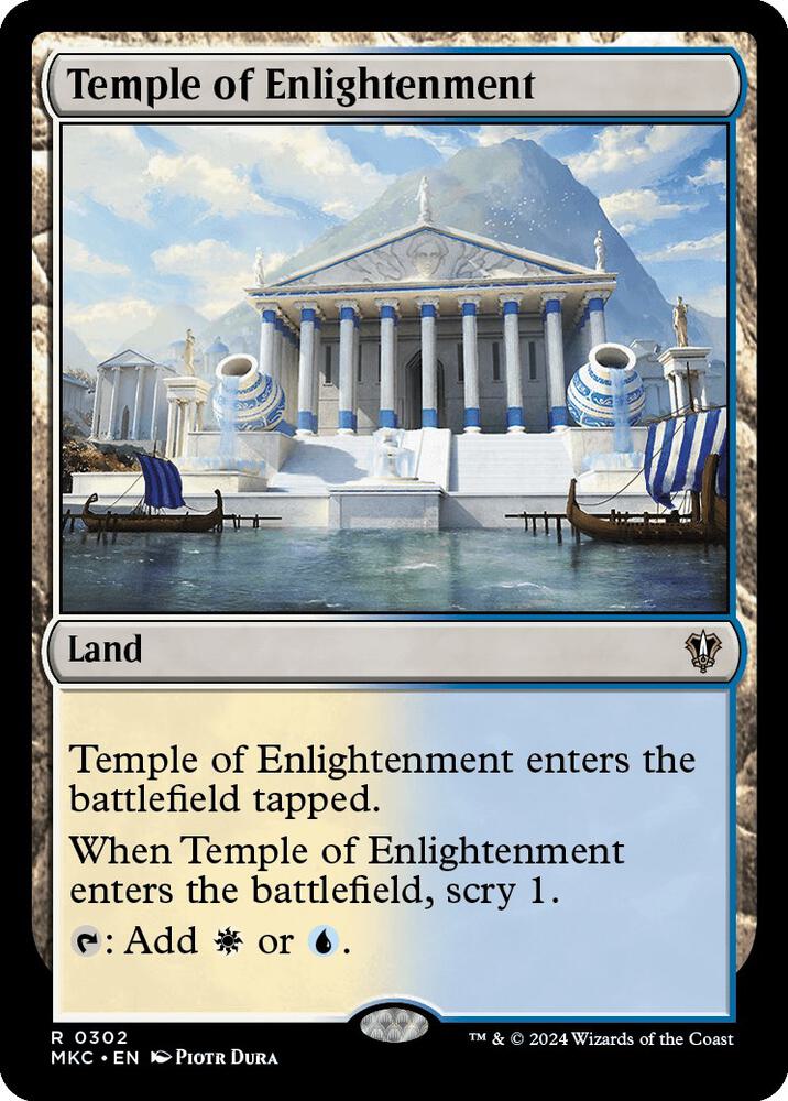 Temple of Enlightenment 302 card from Commander: Murders at Karlov Manor