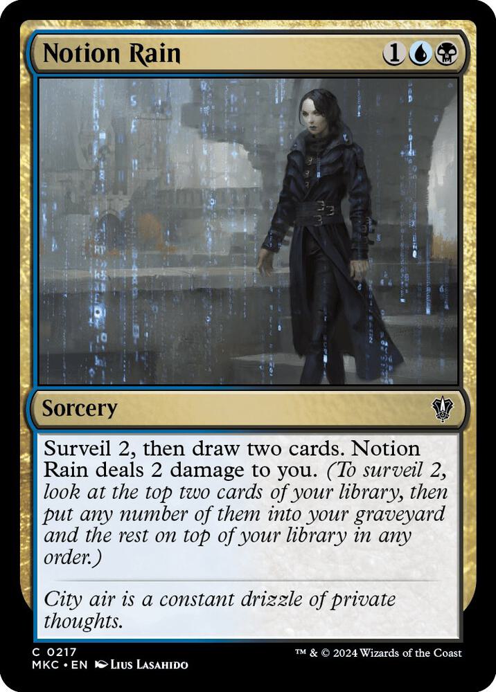 Notion Rain 217 card from Commander: Murders at Karlov Manor