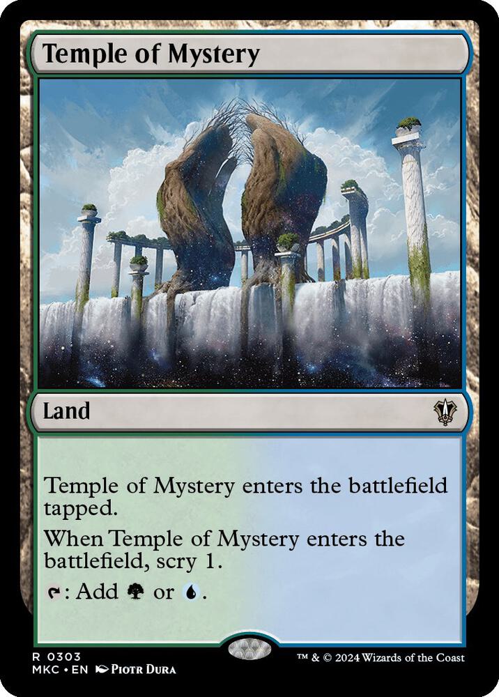Temple of Mystery 303 card from Commander: Murders at Karlov Manor