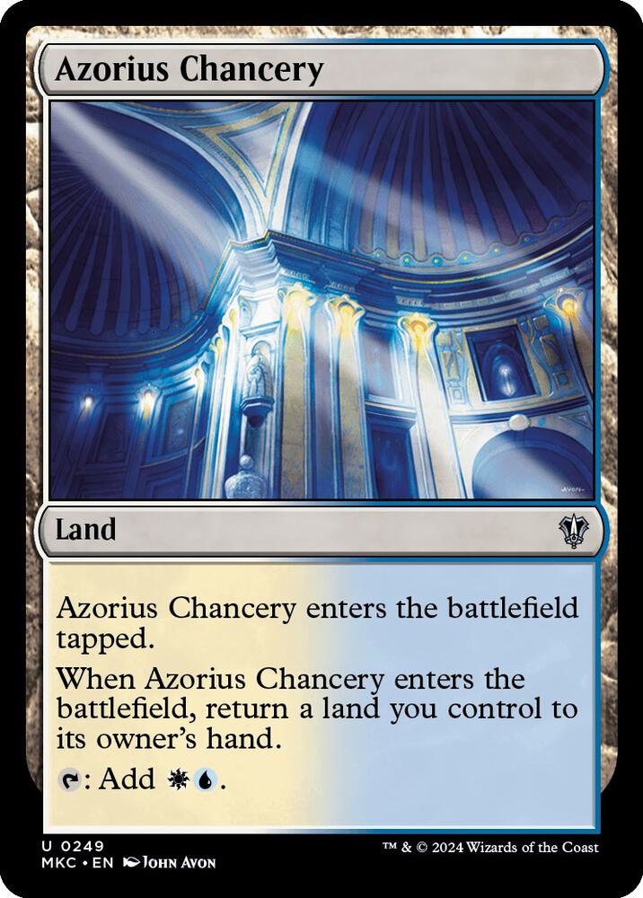 Azorius Chancery 249 card from Commander: Murders at Karlov Manor