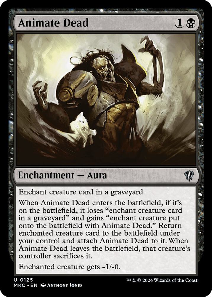 Animate Dead 125 card from Commander: Murders at Karlov Manor