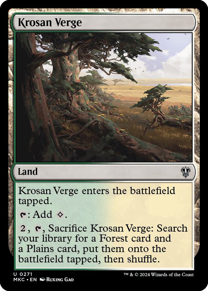 Krosan Verge 271 card from Commander: Murders at Karlov Manor