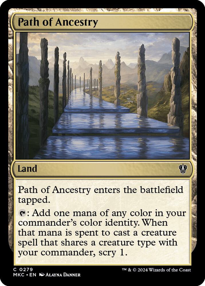 Path of Ancestry 279 card from Commander: Murders at Karlov Manor