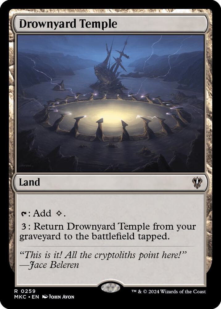 Drownyard Temple 259 card from Commander: Murders at Karlov Manor